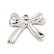 Non-Tarnish 304 Stainless Steel Pendants, Bowknot Charm, Stainless Steel Color, 18x21x3mm, Hole: 2mm