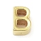 304 Stainless Steel Pendants, Real 24K Gold Plated, Letter B, 8x5.5x4mm, Hole: 1.4mm