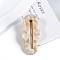 Cloud Shape Cellulose Acetate Alligator Hair Clips, Hair Accessories for Women and Girls, Wheat, 68x25mm