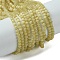 Cat Eye Beads Strands, Round, Pale Goldenrod, 2mm, Hole: 0.5mm, about 192pcs/strand, 156.69''(398cm)