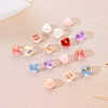 20Pcs Transparent Spray Painted Glass Beads GLAA-YW0001-09-7