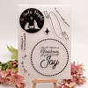 Christmas Transparent Clear Silicone Stamp/Seal SCRA-PW0009-08-2