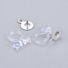 304 Stainless Steel Clip-on Earring Component STAS-L238-080P-2