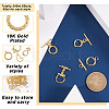  Jewelry 24 Sets 6 Style Brass Toggle Clasps KK-PJ0001-18-3