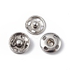 202 Stainless Steel Snap Buttons BUTT-I017-01A-P-1