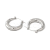 Non-Tarnish 304 Stainless Hoop Earrings for Women EJEW-Z026-37P-2