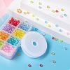 8 Colors 760Pcs Round Plated AB Color Transparent Acrylic Beads DIY-LS0001-06-5