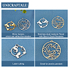 Unicraftale 8Pcs 4 Style Ion Plating(IP) 201 Stainless Steel Pendants STAS-UN0033-32-4