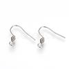 304 Stainless Steel Earring Hooks X-STAS-R071-30-2