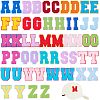 Alphabet Towel Embroidery Style Cloth Iron on/Sew on Patches DIY-WH0308-183-1