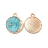 Alloy Enamel Pendants ENAM-N054-008F-G-1