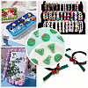 CHGCRAFT 16pcs 2 Styles Food Grade Eco-Friendly Silicone Beads SIL-CA0001-71-6