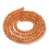 Electroplate Transparent Glass Beads Strands X1-GLAA-H021-01B-FR02-4