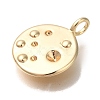 Brass Pendant Rhinestone Settings KK-U038-12G-2