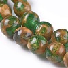 Synthetic Gold Clinquant Stone Beads Strands G-E551-A05-3