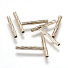 Brass Tube Beads KK-P170-05KCG-01-1