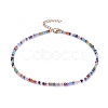 Glass Beaded Necklaces NJEW-JN02777-01-1