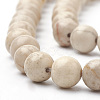 Natural Fossil Beads Strands X-G-S295-12-10mm-3