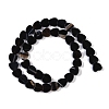 Natural Black Agate Beads Strands G-NH0011-G04-01-3