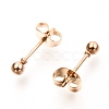 304 Stainless Steel Ball Stud Earrings EJEW-C501-10A-5
