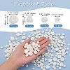 300Pcs 4 Style ABS Plastic Imitation Pearl Beads KY-SZ0001-39-2