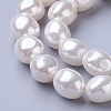 Electroplate Shell Pearl Beads Strands BSHE-O019-11B-3