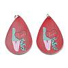 PU Leather Big Pendants FIND-R050-03B-1