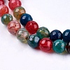 Natural Agate Round Beads Strand X-G-L084-6mm-16-3