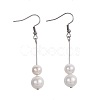 Shell Pearl Dangle Earrings Sets EJEW-JE02968-2