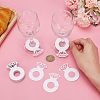 Paper Diamond Ring Wine Glass Charms Tags AJEW-WH0001-71B-3