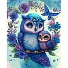 DIY Owl Diamond Painting Kit DIAM-PW0013-02C-1