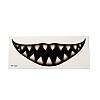10Pcs 10 Style Halloween Clown Horror Mouth Removable Temporary Tattoos Paper Face Body Stickers AJEW-G048-02-3