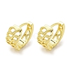 Chain-Shaped Brass Hoop Earrings EJEW-L211-009A-G-1