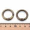 Alloy Spring Gate Rings AJEW-WH0129-48B-AB-3