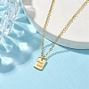 Brass Pendant Necklaces NJEW-JN04797-2