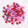 Valentine's Mix Glass Pearl Beads  HY-PH0006-8mm-10-2