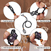 Yilisi 6Pcs Adjustable Braided Waxed Cord Macrame Pouch Necklace Making FIND-YS0001-10-13