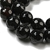 Natural Black Agate Round Beads Strand G-L084-10mm-28-2