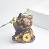 Resin Fortune Cat Display Decoration PW-WG70599-05-1