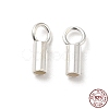925 Sterling Silver Cord Ends STER-P055-01B-S-1