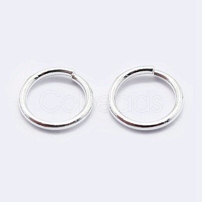 925 Sterling Silver Open Jump Rings STER-F036-02S-1x6mm-1