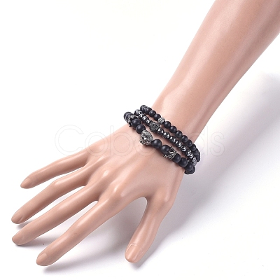 Unisex Stretch Bracelets Sets BJEW-JB04842-1