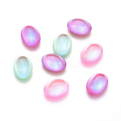 Transparent K9 Glass Cabochons GGLA-L029-04C-M02-1