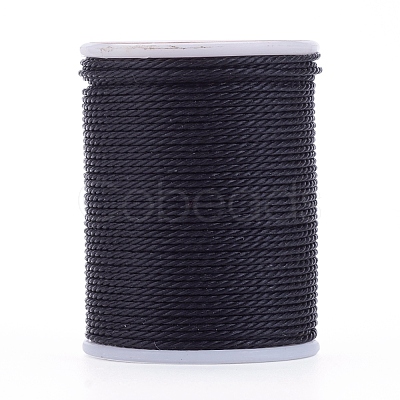 Round Waxed Polyester Cord YC-G006-01-1.0mm-01-1