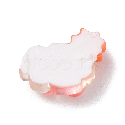 Translucent Cloud Resin Cabochons RESI-K019-03A-1