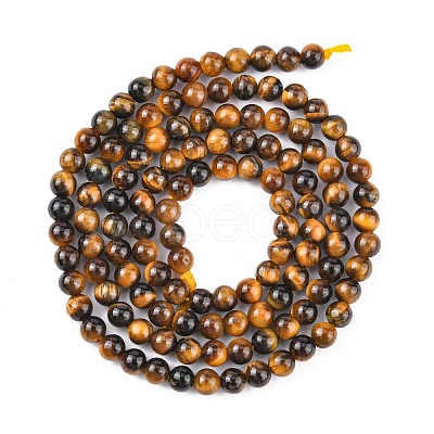 Natural Tiger Eye Beads Strands X-G-G099-3mm-4-1