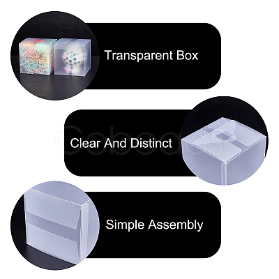 Transparent Plastic Boxes CON-WH0092-09B-1