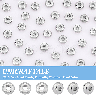 Unicraftale 304 Stainless Steel Beads STAS-UN0007-16P-1