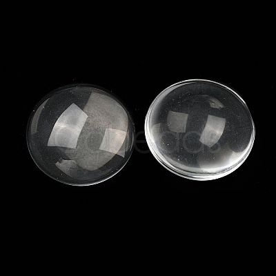 Transparent Glass Cabochons GGLA-G013-1