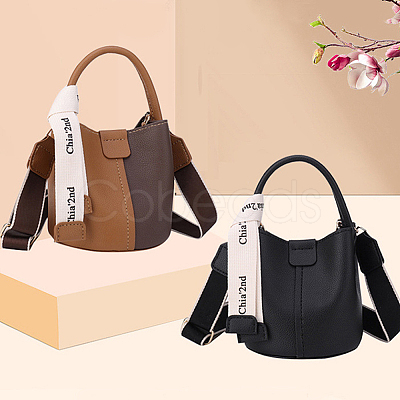 DIY Sew on PU Leather Bucket Bags Kits DIY-WH0304-510A-1